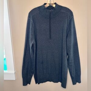 Glyder Men’s Limitless Movement 1/4 Zip Pullover Sweater Size XXL Charco…